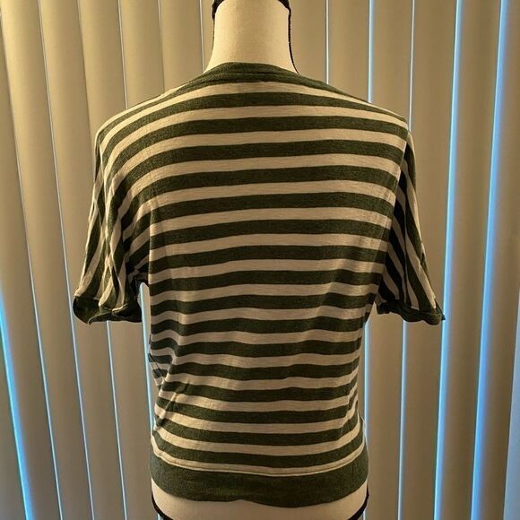 Rachel Zoe striped green & white top, XS - Picture 2 of 11